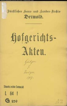 Gütgen, Jüdin Erben gegen Burgvogt Krügers Witwe - Schuldforderung