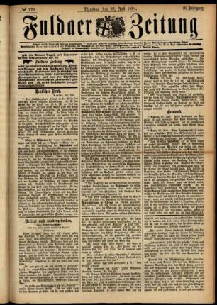 Ausgabe vom Dienstag, den 28. Juli 1891.