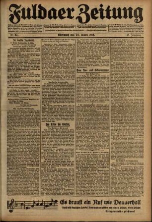 Ausgabe vom Mittwoch, den 20. März 1918.