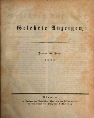 Gelehrte Anzeigen. 18. 1844