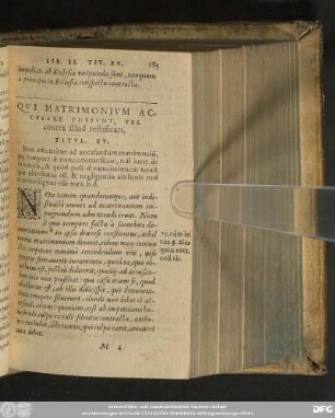Qui Matrimonium Accusare Possunt, Vel contra illud testificati, Titul. XV.