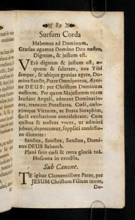 89-100, Sursum Corda. Habemus ad Dominum ...