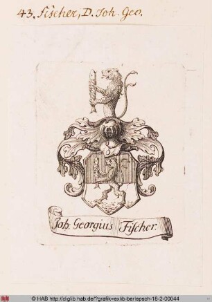 Wappen des Joh. Georg Fischer