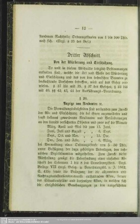 Dritter Abschnitt. Von der Würderung und Einschätzung