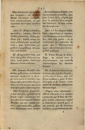 Convention entre le gouvernement français et sa Sainteté Pie VII, echangée le 23 Fructidoran 9 (10 septembre 1801)