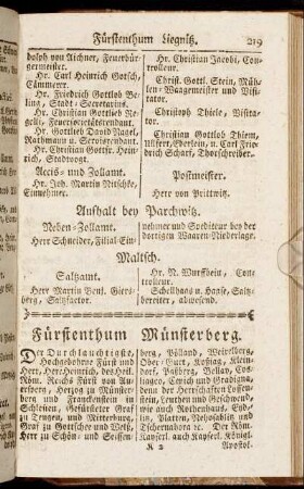 Fürstenthum Münsterberg.