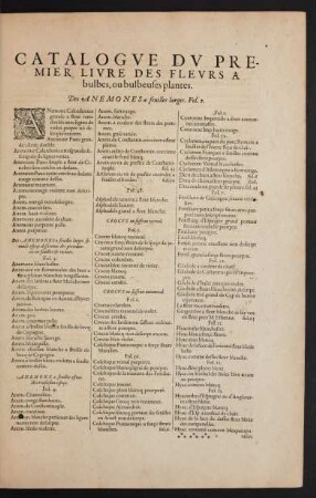 Catalogue du Premier Livre [...]