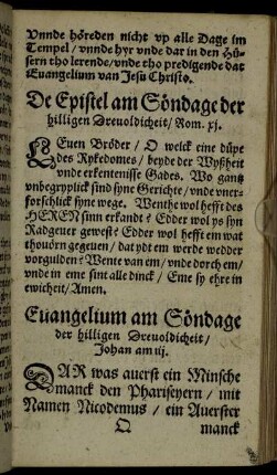 [Episteln und Evangelien.]