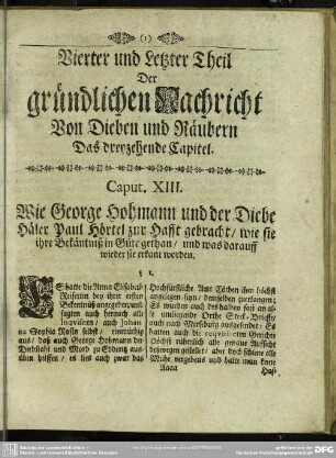 Vierter und Letzter Theil