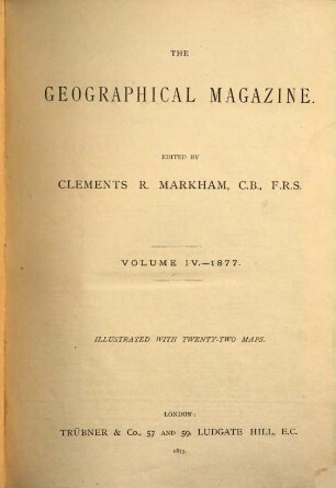 The Geographical magazine. 4, 4. 1877