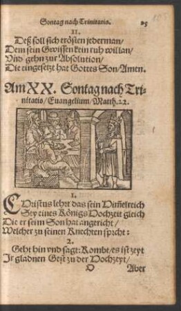 Am XX. Sontag nach Trinitatis ...