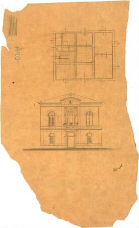 Reiffenstuel, Michael; Gebäudeentwürfe und Architekturdetails - Grundriss, Ansicht