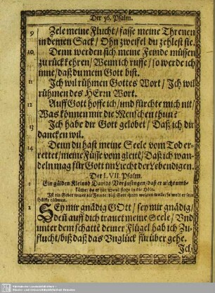 Der LVII. Psalm