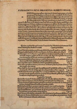 Ioannis Francisci Pici Mirandulae de studio divinae & humanae philosophiae; libri duo