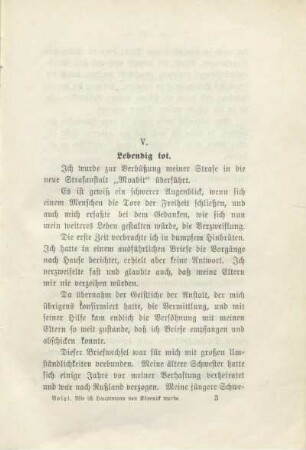 V. Lebendig tot