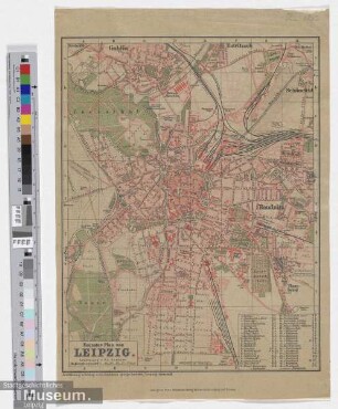 Neuester Plan von Leipzig