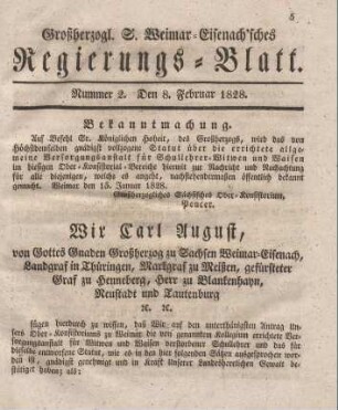 Nr. 2 : 8. Februar 1828