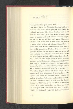 An Jacobi Wandsbeck, den 9. Februar 1792