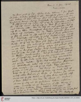 Korrespondenz Karl Immanuel Nitzsch / Carl Ullmann: Brief von Karl Immanuel Nitzsch an Carl Ullmann