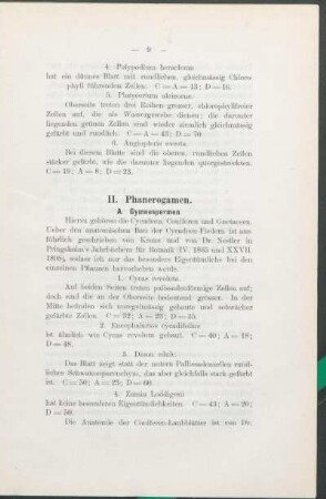 II. Phanerogamen.