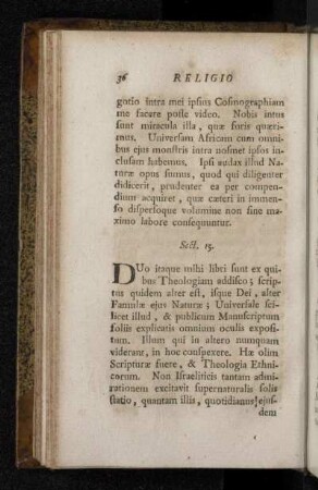 Sect. 15. [De Natura, & Theologia naturali.]
