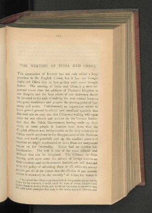 The Meeting of India and China