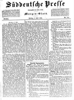 Süddeutsche Presse, 1868, 7 - 9