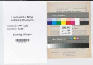 Entnazifizierung Wilhelm Schmidt, geb. 18.12.1906 (Postschaffner)