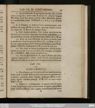 Cap. VIII. De Concubinatu.