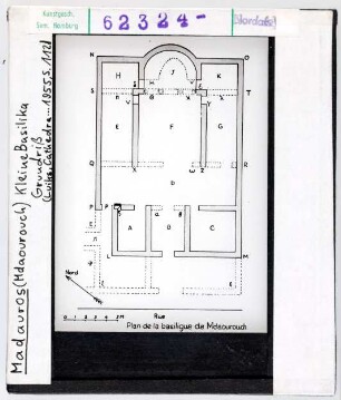 Madauros: Kleine Basilika, Grundriss