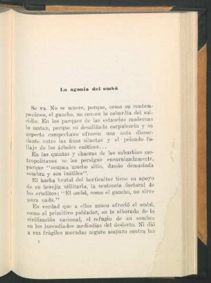 La agonía del ombú