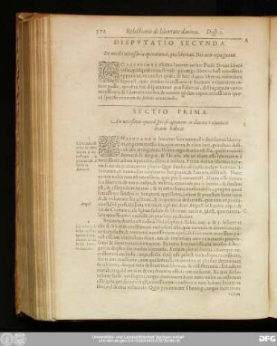 Sectio Prima. An neceßitas quoad specificationem in divina voluntate locum habeat.