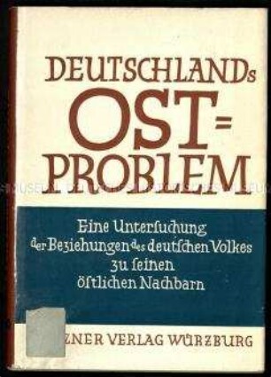 Veröffentlichung über die historischen Entwicklungen und Probleme des geteilten Deutschlands