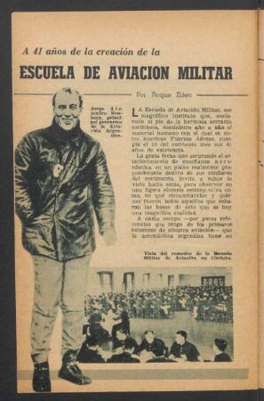 A 41 años de la creación de la Escuela de Aviación Militar