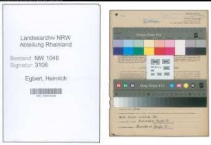 Entnazifizierung Heinrich Egbert , geb. 06.07.1902 (Handwerker)