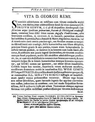 Vita D. Georgii Remi.