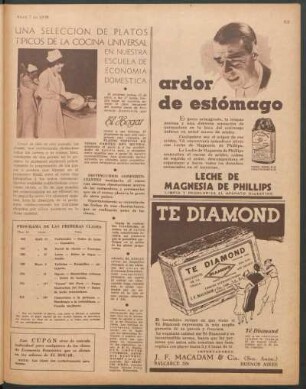 Una selección de platos tipicos de la cocina universal en nuestra escuela de economía domestica