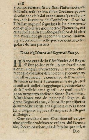 Della residenza del regno di Bungo