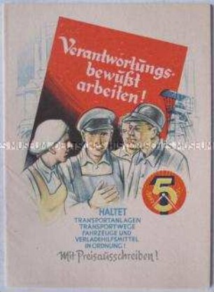 Illustriertes Merkblatt zur Verhütung von Arbeitsunfällen