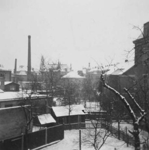 Blick aus der elterlichen Wohnung Christian Borcherts