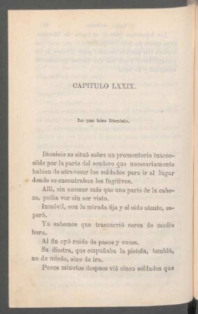 Capítulo LXXIX. - Lo que hizo Dionisio.