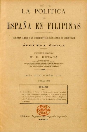 Núm. 177. 15 Enero 1898