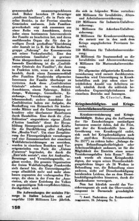 Aufwendungen der sozialen Fürsorge in Italien [Fürsorgewesen]