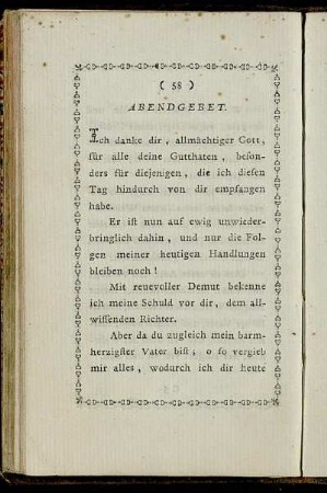 Abendgebet.