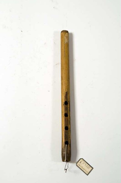 open longitudinal flute with finger holes