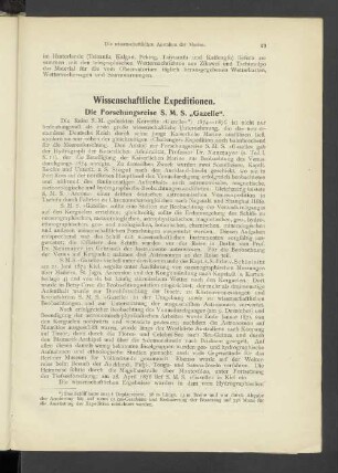 Wissenschaftliche Expeditionen.