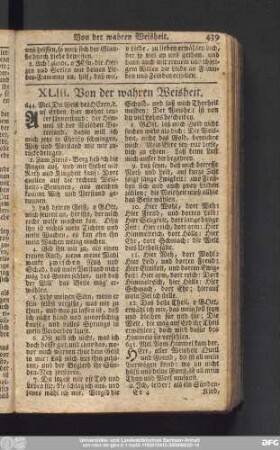 XLIII. Von der wahren Weisheit.