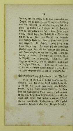 Die Enthauptung Johannes's, des Täufers