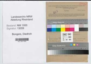 Entnazifizierung Diedrich Bongers, geb. 26.08.1897 (Kriminalsekretaer)