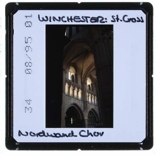 Winchester, St Cross : Innenansicht Chor Nordwand